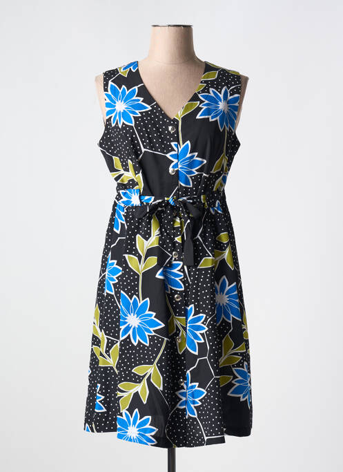 Robe mi-longue bleu LILI & CAROLINE pour femme