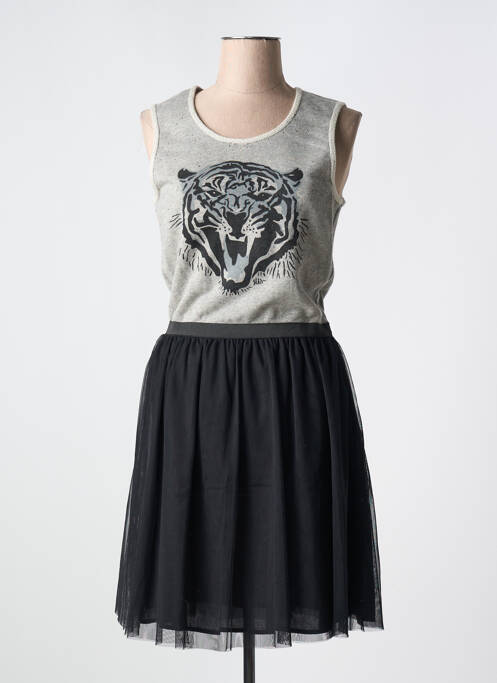 Robe mi-longue gris IKKS pour femme