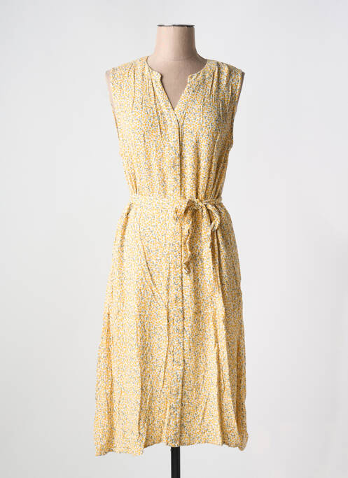 Robe mi-longue jaune FRANSA pour femme