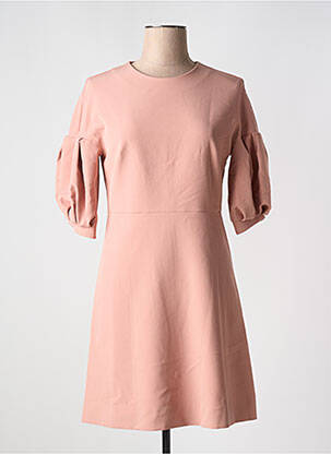 Robe courte coupe évasée manches courtes rose COP COPINE femme