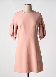 Robe courte coupe évasée manches courtes rose COP COPINE femme
