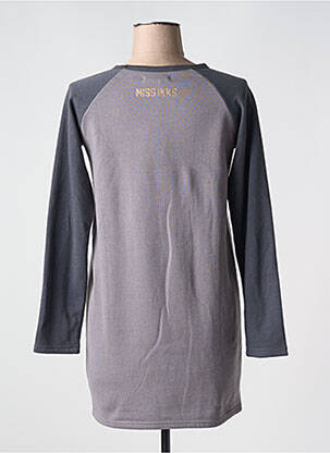 Robe courte manches longues manches longues gris IKKS femme
