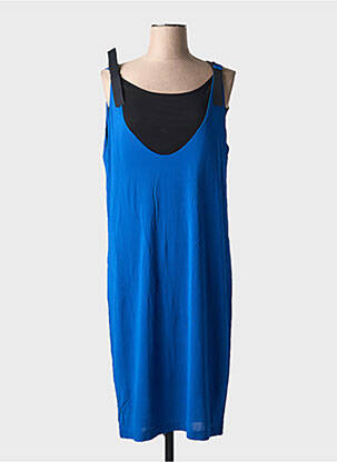 Robe mi-longue sans manche sans manche bleu COP COPINE femme