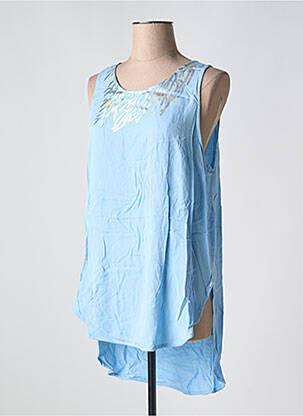Tunique manches longues col rond bleu COP COPINE femme