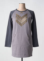 Robe courte gris IKKS pour femme seconde vue
