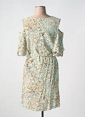 Robe mi-longue vert ICHI pour femme seconde vue