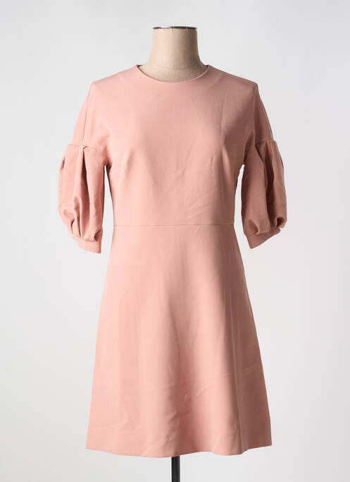 Robe courte coupe évasée manches courtes rose COP COPINE femme