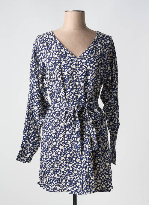 Robe courte bleu BIZANCE pour femme