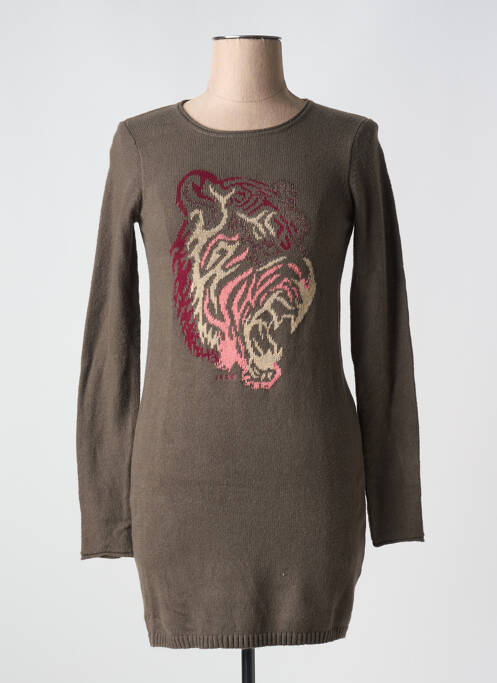 Robe courte marron IKKS pour femme