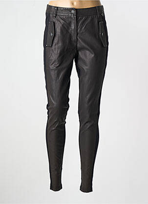 Pantalon slim taille normale taille normale noir INNATE femme