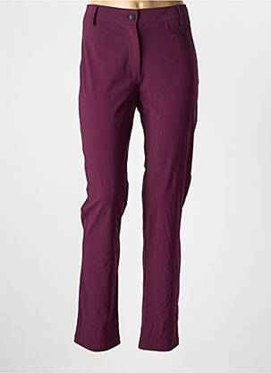 Pantalon slim stretch taille normale violet 3322 femme