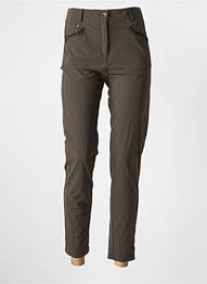 Pantalon slim stretch taille normale marron INNATE femme