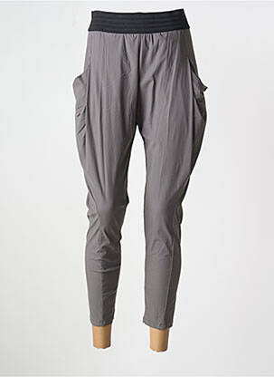 Pantalon slim taille élastique taille normale gris DECA femme