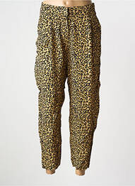 Pantalon large coupe fluide taille normale marron BIZANCE femme