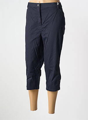 Pantacourt coupe droite taille normale bleu TONI femme