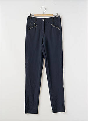 Pantalon slim stretch taille normale bleu 3322 femme
