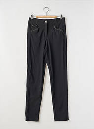 Pantalon slim stretch taille normale noir 3322 femme