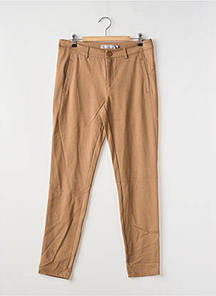 Pantalon slim stretch taille normale marron FRANSA femme