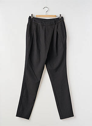 Pantalon slim tissage popeline taille normale noir ET COMPAGNIE femme