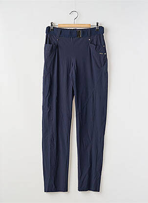 Pantalon droit stretch taille haute bleu DECA femme