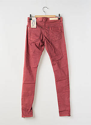 Pantalon slim taille basse taille basse rouge ALCOTT femme