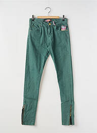 Pantalon slim taille basse taille basse vert ALCOTT femme