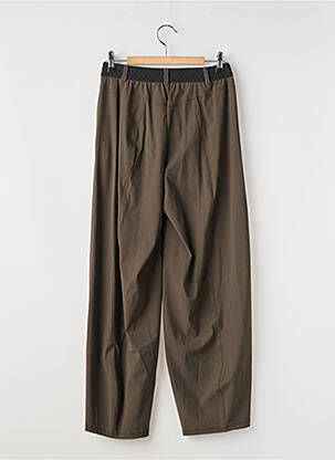 Pantalon droit stretch taille normale marron 3322 femme