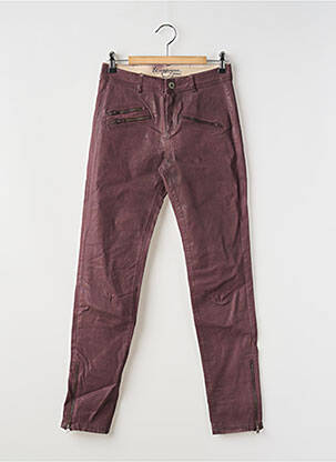 Pantalon slim skinny taille normale violet ET COMPAGNIE femme