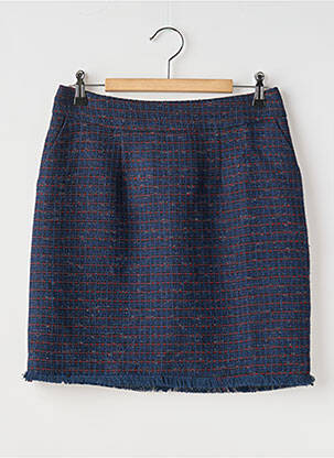 Jupe courte tissage tweed bleu NAF NAF femme