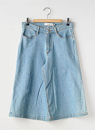 Bermuda coupe droite taille normale bleu ICHI femme