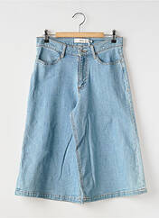 Bermuda bleu ICHI pour femme seconde vue