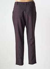 Pantalon droit marron R867 pour femme seconde vue