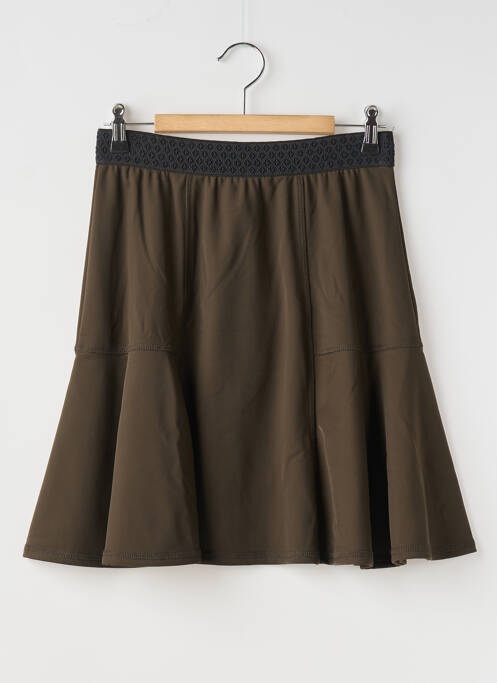 Jupe courte marron 3322 pour femme