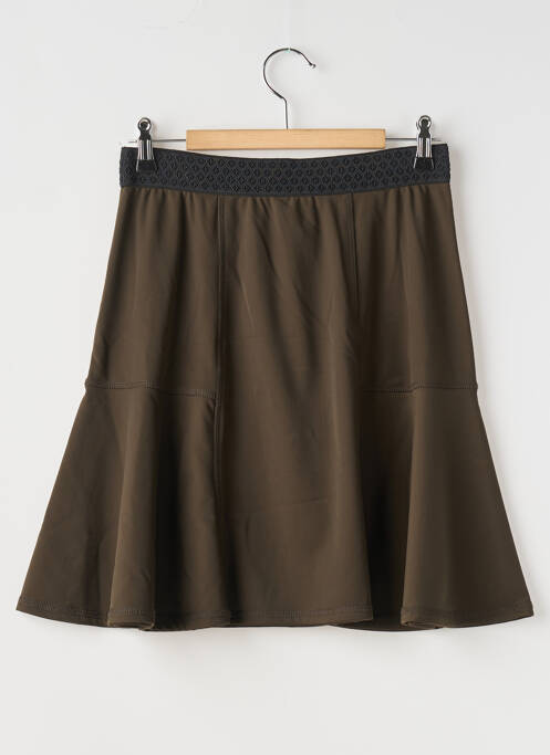 Jupe courte marron 3322 pour femme