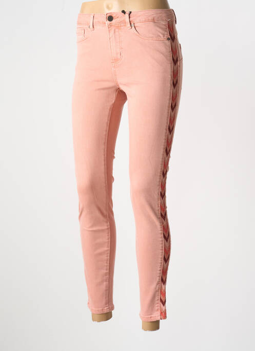 Pantalon slim rose NAF NAF pour femme