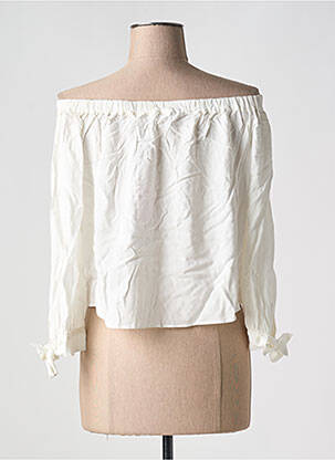 Blouse manches longues manches longues blanc NAF NAF femme