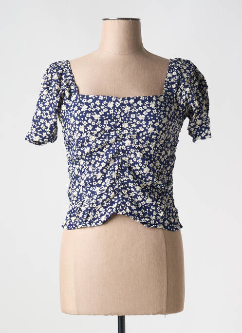 Top bleu BIZANCE pour femme