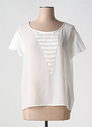 Top manches courtes manches courtes blanc COP COPINE femme
