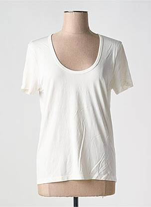 T-shirt coupe droite manches courtes blanc COP COPINE femme