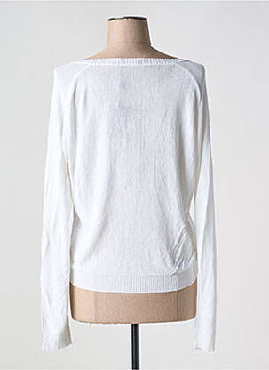 Gilet manches longues coupe cintrée blanc COP COPINE femme