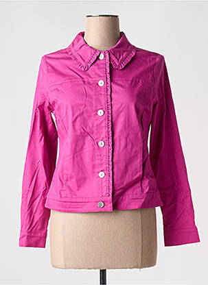 Veste casual coupe droite violet LILI & CAROLINE femme