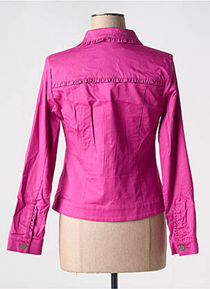 Veste casual coupe droite violet LILI & CAROLINE femme