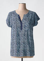 Top bleu FRANSA pour femme seconde vue