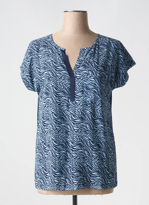 Top bleu FRANSA pour femme