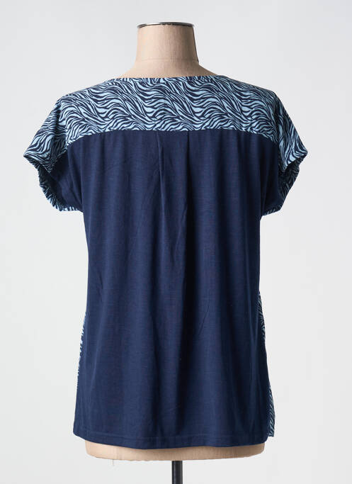 Top bleu FRANSA pour femme