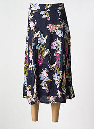 Jupe longue tissage crêpe bleu BIZANCE femme