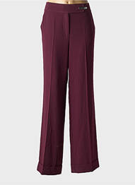 Pantalon droit stretch taille normale violet COP COPINE femme