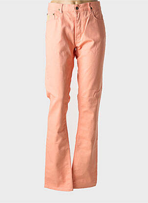 Jeans coupe droite broderie rivets taille normale orange APRIL 77 femme