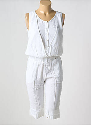 Combishort tissage crêpe sans manche blanc COP COPINE femme