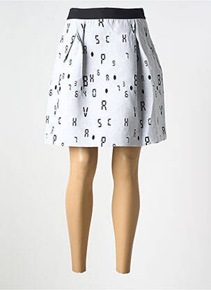 Jupe courte coupe évasée gris COP COPINE femme
